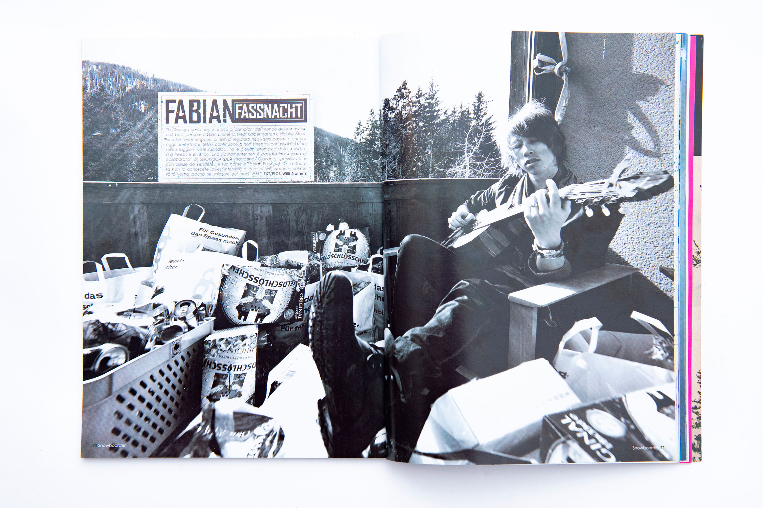 Fabian Fassnacht, Snowboard Magazine, Referenze, Editorial