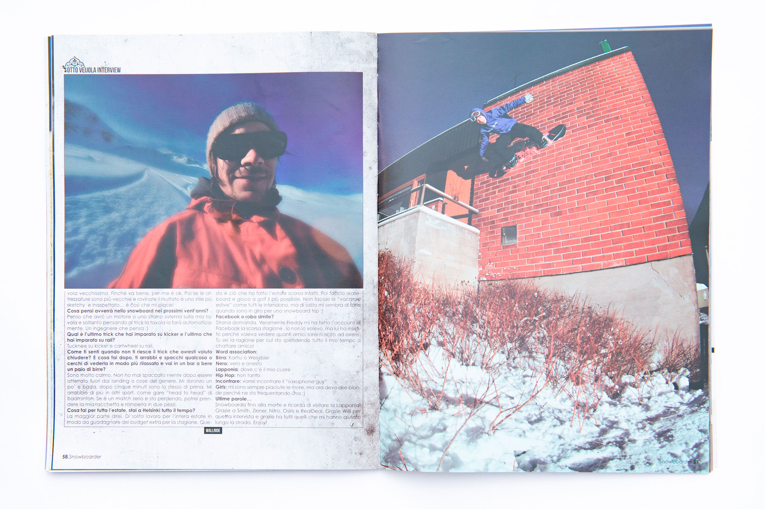 Otto Veijola, Editorial, Snowboardermagazin, Willi Nothers, Referenz 