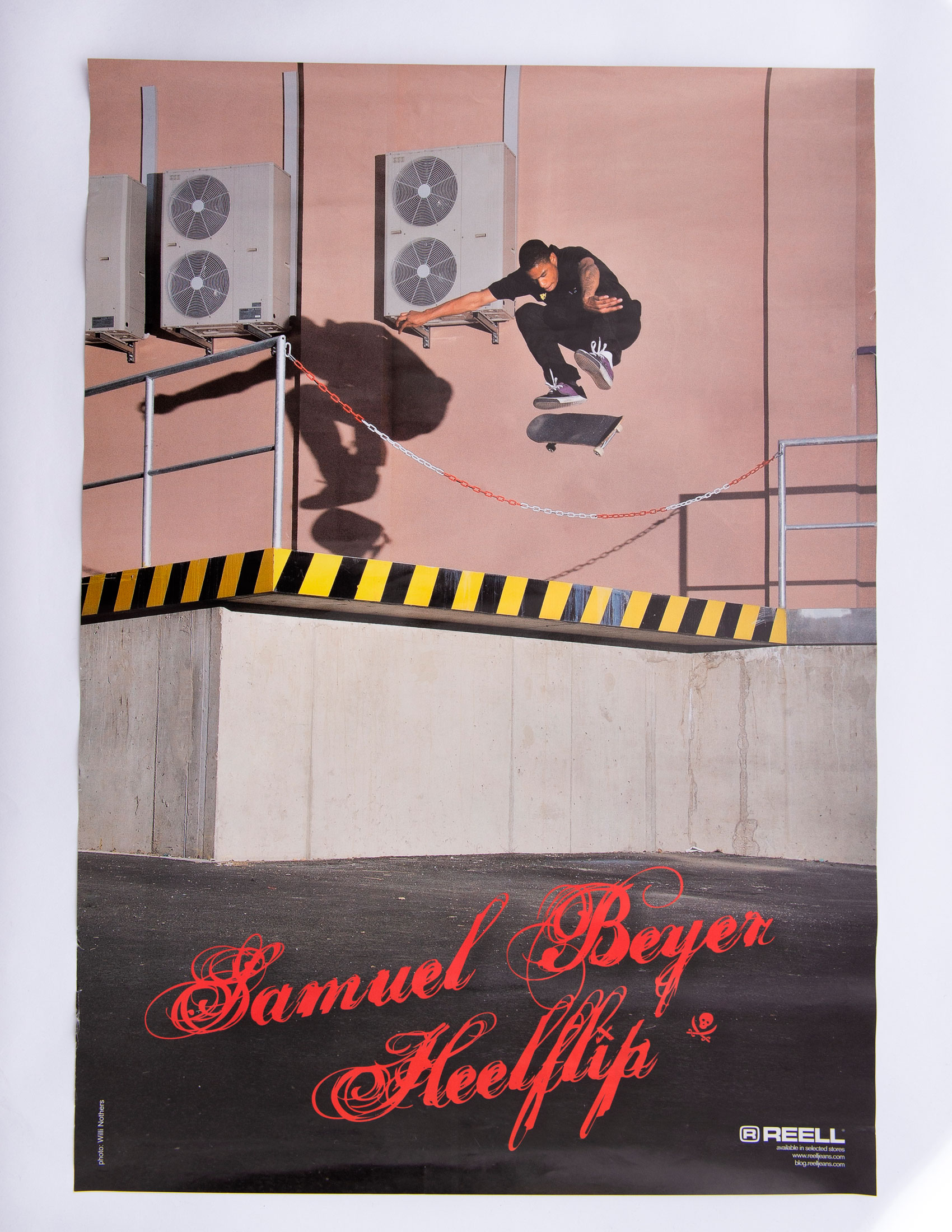 Reell Jeans, Werbung, Skateboard, Samuel Beyer, Referenz